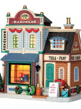 Lemax Hudson’s Hardware Harvest Crossing New Rare # 35521 Retired Village Store